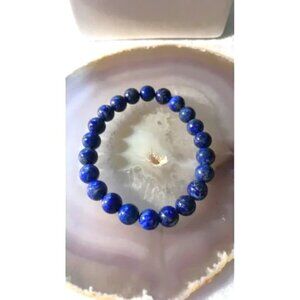 Lapis Lazuli Beaded Stretch Bracelet